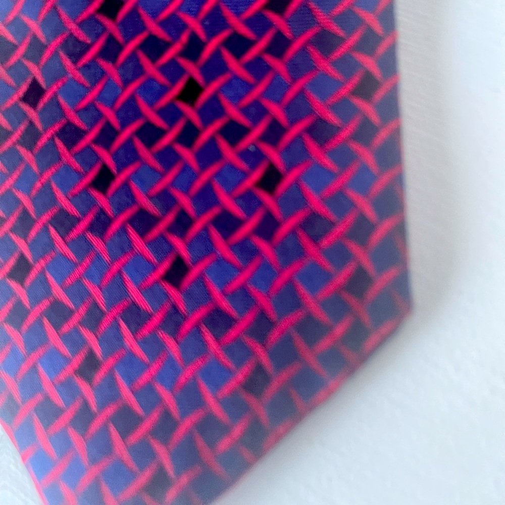 100% Silk Brooks Brothers Tie Blue and Red